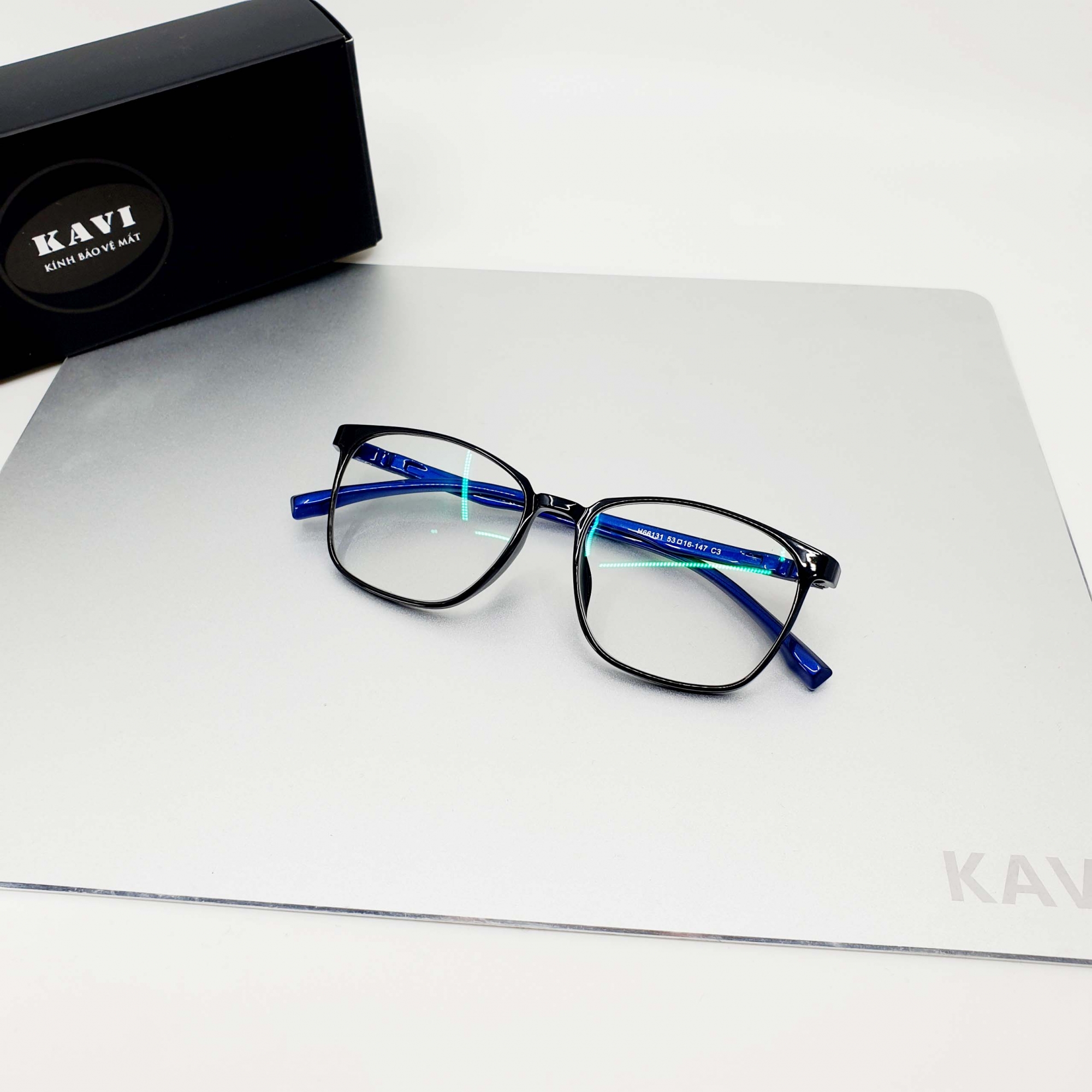 Kính Kavi S6 màu xanh- đổi màu chống ánh sáng xanh máy tính
