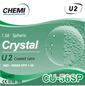 Tròng Kính Chemi - CRYSTAL U2 COATED 1.56 SP