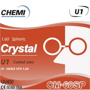 Tròng Kính Chemi - CRYSTAL U1 COATED 1.60 SP