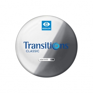 Tròng Kính Essilor Transitions Classic - Mắt Kính Đổi Màu Đen / Trà 1.60 AS