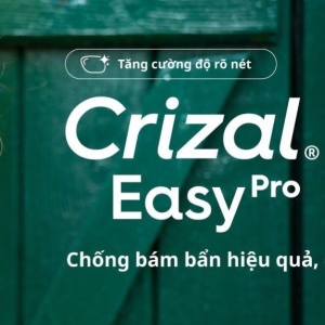Tròng Kính Essilor Crizal Easy Pro 1.56 - Mắt Kính Ngăn Tia UV Chống Bám Bẩn