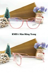 Kính chống ánh sáng xanh bảo vệ mắt KV051 màu Hồng Trong