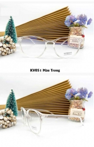 Kính chống ánh sáng xanh bảo vệ mắt KV051 màu Trong
