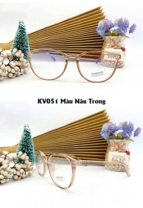 Kính chống ánh sáng xanh bảo vệ mắt KV051 màu Nâu Trong