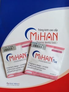 Tròng Kính MIHAN - 1.61 Phản Quang, Siêu Trơn, UV400